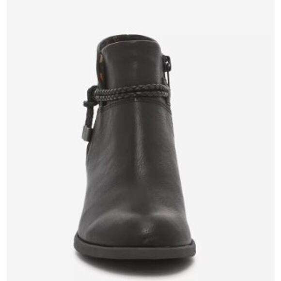 b.o.c. Lindsay Stacked Heel Bootie with Braided Strap Detail Women's Size 6.5 - Picture 2 of 10